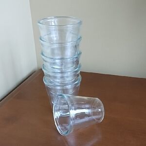 6 Glass Cups Tumblers 6 Ounces 200 Mls Dessert Decor Buffet Sturdy Clear